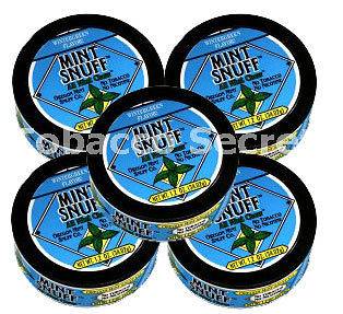 Mint Snuff Tobacco Free Chew Wintergreen, 5 Cans