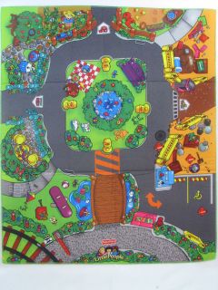   Price Little People Discovery City Town PLAY MAT ~ Soft Fabric Road