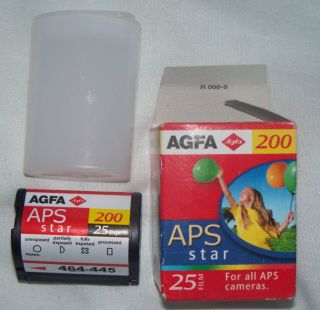 Agfa APS Star 25exp 200 ISO COLOR PRINT for APS Cameras NEW DX IX 