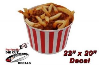   22x20 Decal for Hot Dog Stand Concession Trailer or Chip Truck