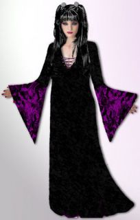 Sorceress Black & Purple PLUS SIZE Halloween Costume 5x 6x 7x 8x 