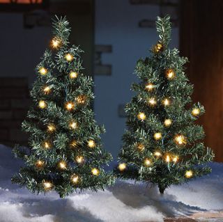   LIGHTED PINE CHRISTMAS TREE PATHWAY OUTDOOR LIGHTS YARD DECOR ITEM11
