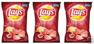 LAYS KETCHUP POTATO CHIPS 3 BAGS & CHOCOLATE LOONIE