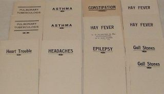 1920s CHIROPRACTIC TRACT BROCHURE LOT OF 13 IN VERY GOOD CONDITION