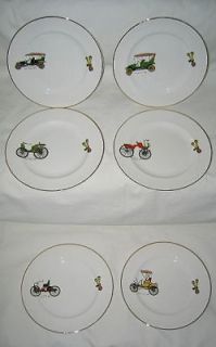 Weatherby England Auto Motif Dessert Plate Set of 6