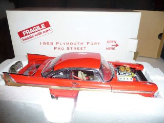 Danbury Mint 1958 Plymouth Fury Pro Street Red Not Displayed 1/24 Rare 