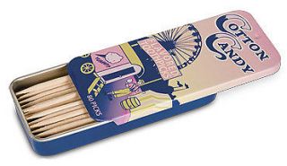Cotton Candy Toothpicks in Tin   80 Unmistakable Flavor without the 