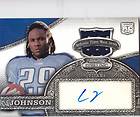 2008 BOWMAN STERLING CHRIS JOHNSON RC JERSEY AUTO REFRACTOR /199 #156