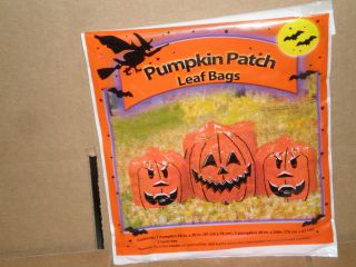 Pumpkin Patch Leaf Bags Halloween decoration good for yard waste New
