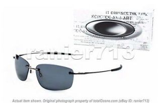 NEW Oakley Nanowire 1.0 Sunglasses Black Chrome/Grey 30 753