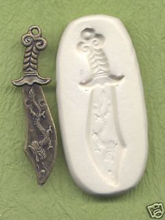 Handmade Polymer Clay Mold Ancient Chinese Blade