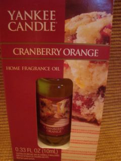 Yankee Candle Cranberry Orange home fragrance oil 0.33 fl oz(10ml) New 
