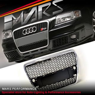    COM STYLE FRONT GRILL GRILLE AUDI A6 S6 4F 05 11 with Radar Holes