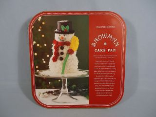   Sonoma Frosty SNOWMAN Christmas Winter Cake Pan 3D NEW Nordic Ware USA