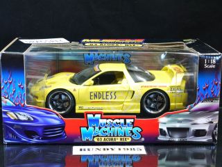 Acura NSX by Muscle Machines model car Yellow Brand new tamiya 