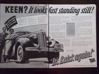 1936 Buick Advertisement for the New 1937 Buicks 2 Full Page Ad