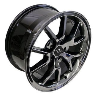Black Chrome Mustang ® FR500 Wheels 18x9 & 18x10 Rims 18 Inch Deep 