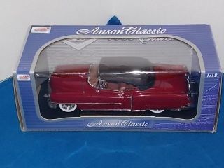 Anson 1953 Cadillac Eldorado Convertible 1/18 Scale Diecast Car NIB