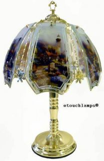 Lighthouse Touch Lamp 8 with Polished Brass Base