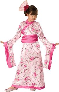 JAPANESE KIMONO CHILD COSTUMES ASIAN PRINCESS BARBIE KIDS GEISHA 