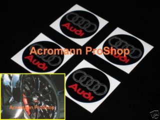 Audi Cap Decal Sticker center wheel hub R8 Q5 A5 A4 A3