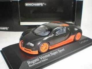 43 Minichamps Bugatti Veyron Super Sport 2010 Carbon Orange World 