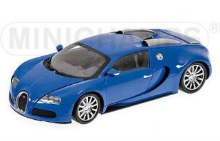 MINICHAMPS Bugatti 2010 Bugatti Veyron Blue 118**Nice Car & Color