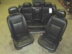 Chevy Impala Black Leather Front Rear Seats LKQ (Fits Chevrolet)