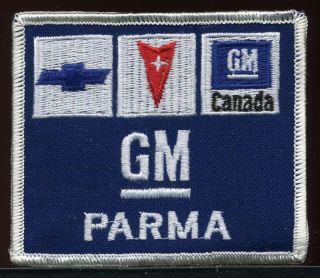 Vintage GM Parma Chevy Chevrolet Pontiac Jacket Patch