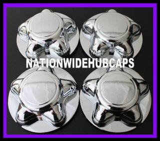 SET OF 4 FORD Chrome Wheel Center Hub Caps Rim Covers 5 Lug Steel 