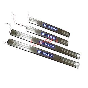 NEW LED Stainless Door Sill Scuff Plate For Peugeot 307
