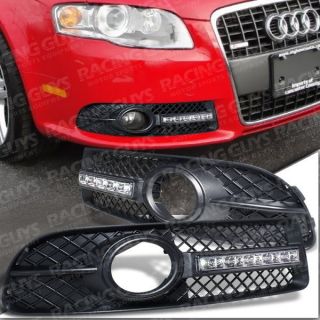   A4 S LINE S4 LED RUNNING LIGHTS FOG LAMPS GRILLE (Fits 2005 Audi A4