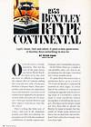 1953 Bentley R Type Continental   Classic Article D110