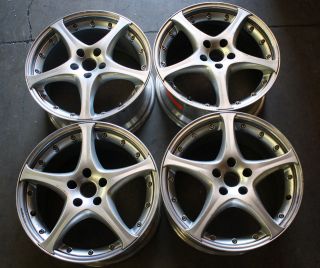 Speedline Aluminum 5 Spoke 2 piece Rims wheels Set for Audi 18 in. (9 