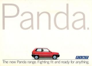 Fiat Panda 1986 87 UK Market Launch Brochure 750 L 1000 CL Super 4x4