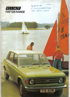 Fiat 128 Saloon Estate Rally Sport Coupe 1974 75 Original UK Sales 