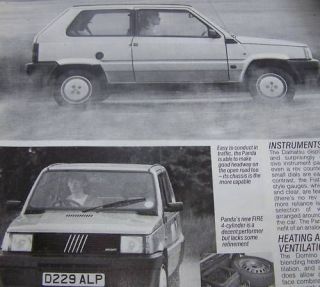 1987 TWIN TEST Daihatsu Domino v Fiat Panda 1000S
