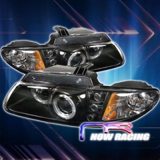 96 00 Dodge Caravan Halo Projector Headlights   BLACK (Fits Dodge 