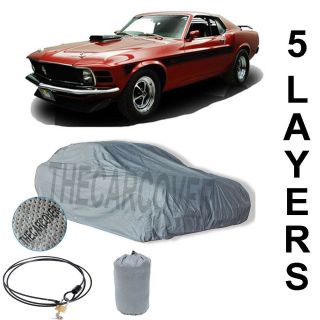 Ford Mustang 5 Layer Car Cover Fitted Outdoor Water Proof Rain Sun 