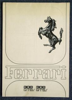 FERRARI 308 GTBi & 308 GTSi Car Sales Brochure 1981 #N.225/81