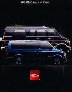1995 GMC Truck Safari and Rally Van Sales Brochure Catalog Book 