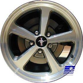 03 04 Ford Mustang GT 17 x 8 Factory 5 Spoke Machined Charcoal Wheel 