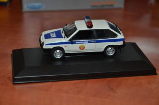 Rare  Lada Samara 2108 Russian Police Car 1/43 Custom Made 