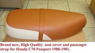 Honda C70 Passport 1980 1981 Brand New seat cover and strap HIGH 