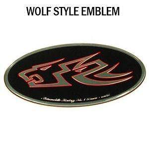 Wild Wolf front grill trunk rear emblem badge 1ea