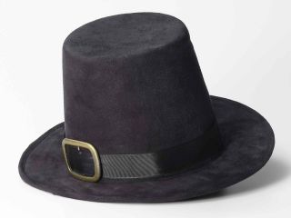 Pilgrim Hat Black Colonial Amish Adult Costume Accessory NEW