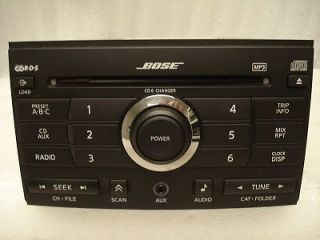 07 08 NISSAN Maxima BOSE Radio Stereo Receiver 6 Disc Changer  CD 