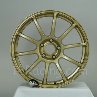 ROTA WHEEL G FORCE 18X9 +30 5X114.3 73 GOLD GOLF WRX STI CELICA