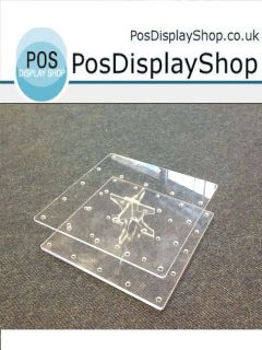 FLAT PACK POP CAKE/LOLLIPOP PERSPEX ACRYLIC STAND HOLDS 24 CAKE POPS 