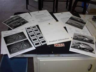 1998 Porsche 911 Carrera/Boxster/Bicycle Press Kit 98